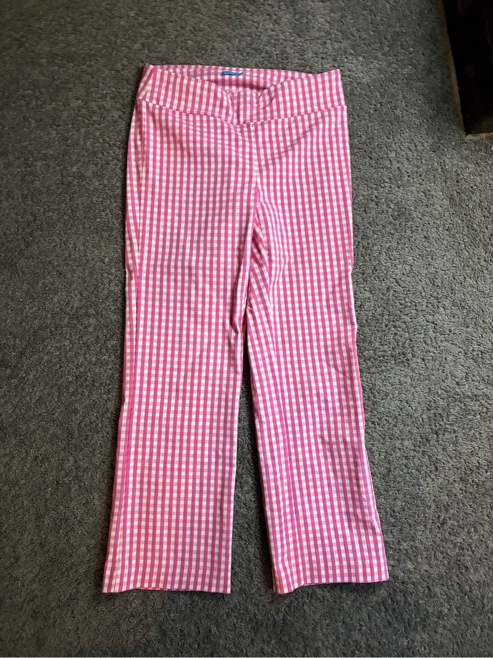 J. McLaughlin Pink Gingham Women Pants - Picture 3 of 6